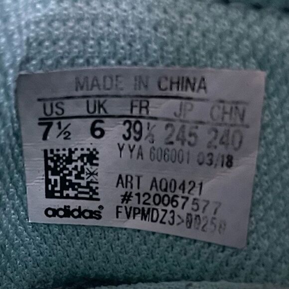 Adidas UltraBoost X Parley Womens Size US 7.5 Blue Running Shoes AQ0421 - Picture 6 of 12